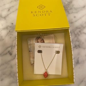 Kendra Scott red pendant necklace